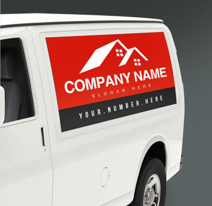 Full-color custom car magnets being applied to a vehicle door