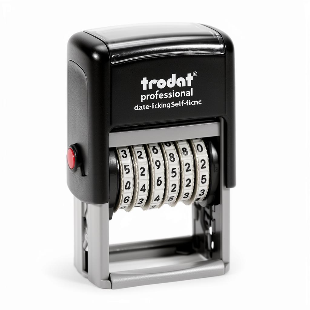 Trodat Professional self-inking date stamp with rotating bands